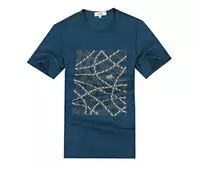 2013 t shirt hermes short sleeve chaud hommes paris coton bleu